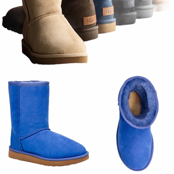 UGG Shoes - UGG® ✪ Classic Shearling Lined Short Boot ✪ Bright Periwinkle Blue ✪ Cozy + Warm
